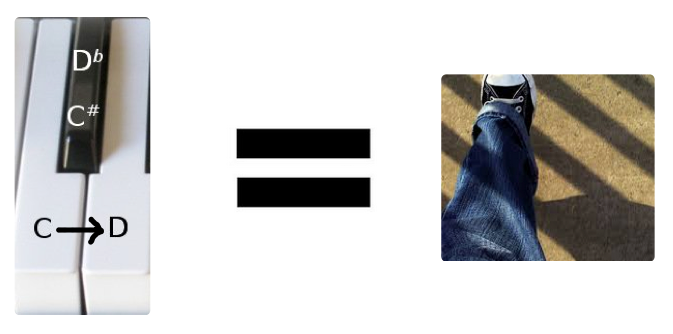note change C to D