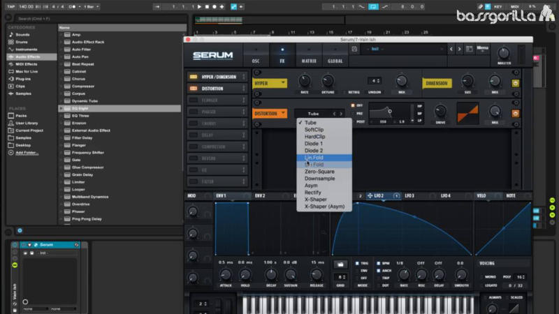 serum bass tutorial robotic digital dubstep bass
